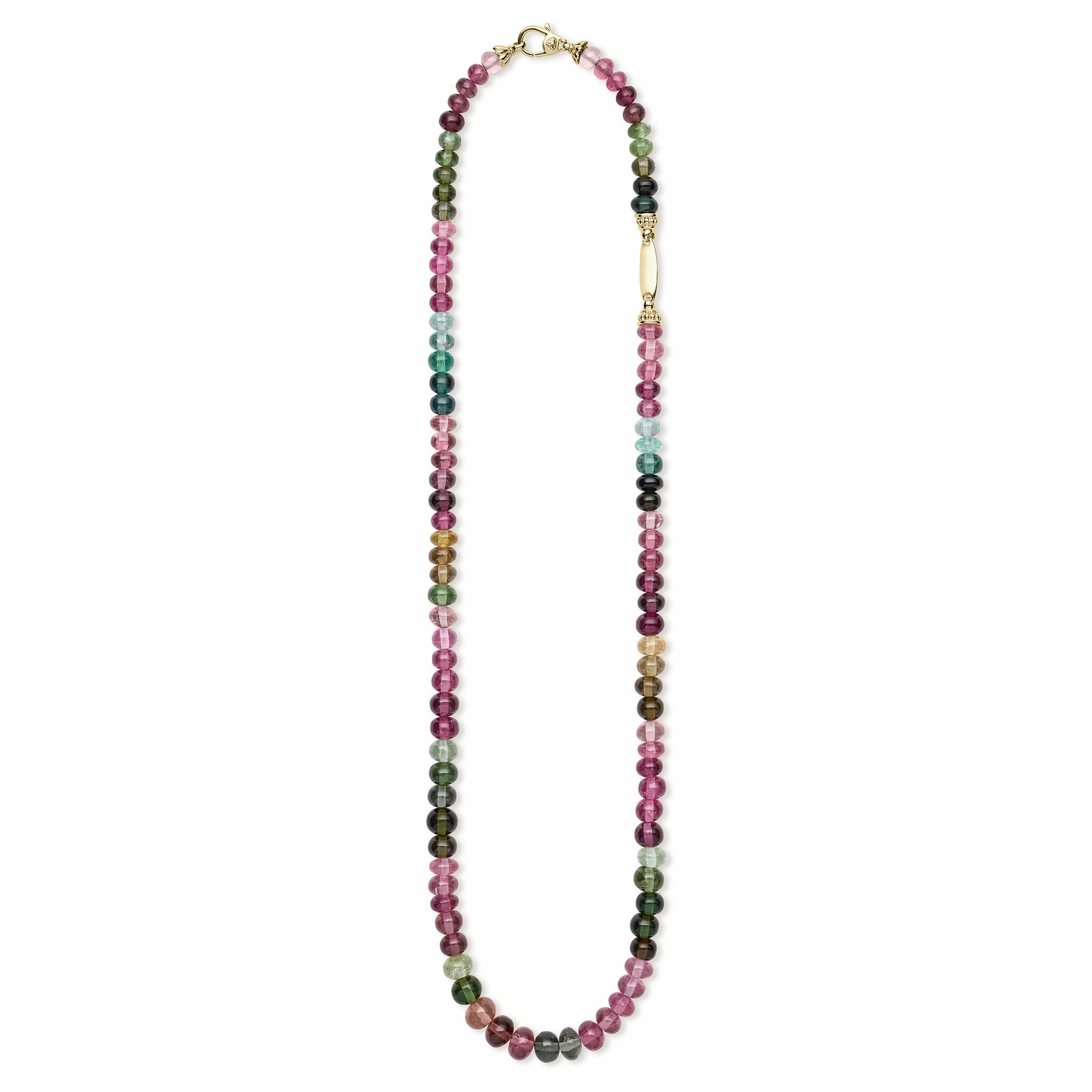 Studio 18K Multi Color Tourmaline Necklace