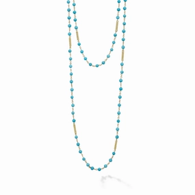 Studio 18K Turquoise Beaded Necklace