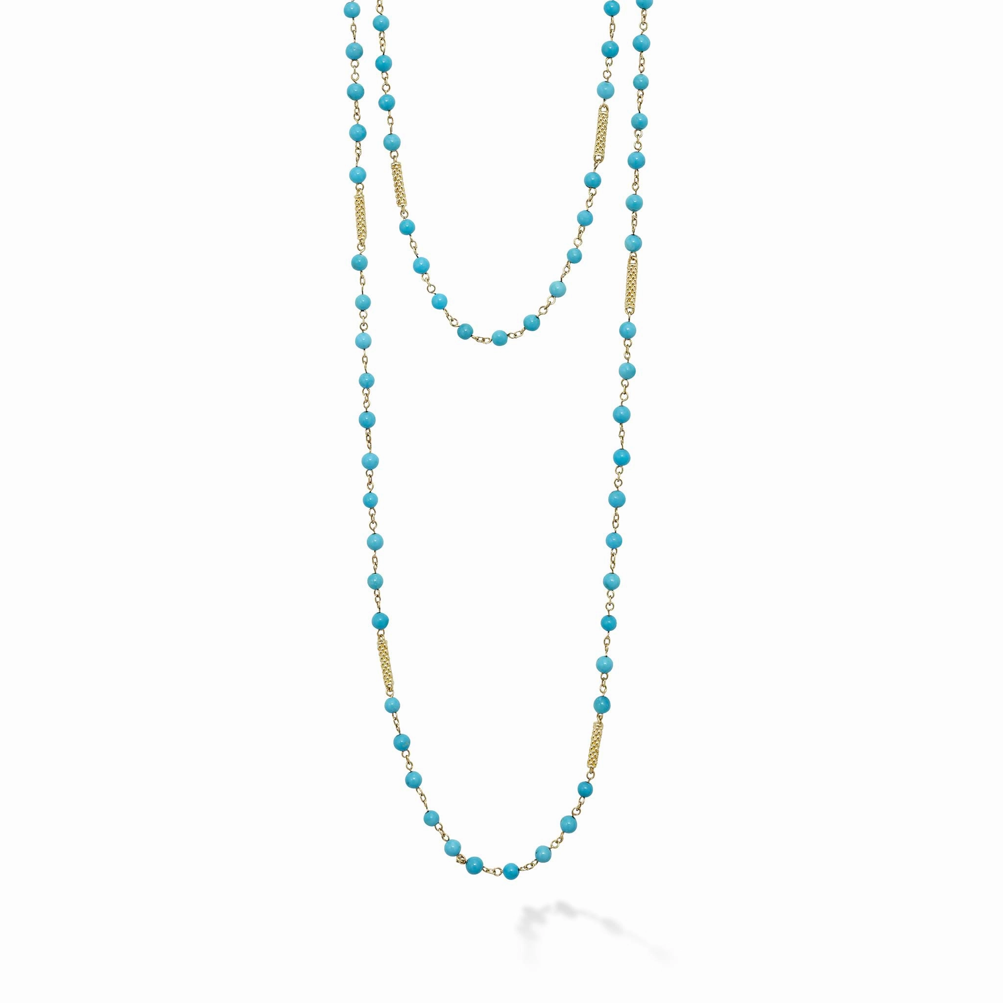 Studio 18K Turquoise Beaded Necklace