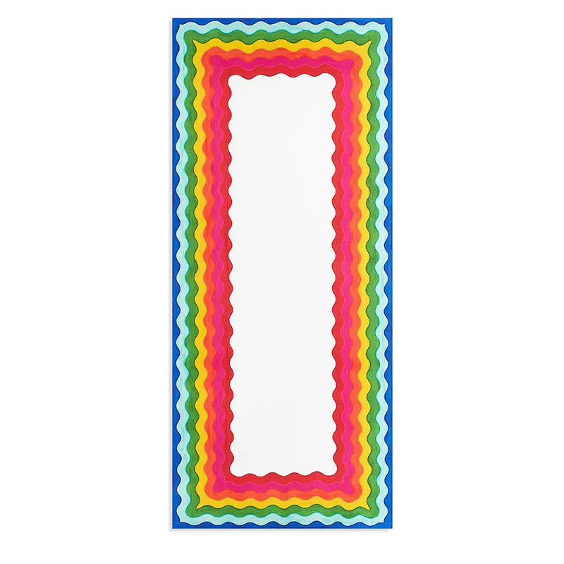 Summer Rainbow Linen Tablecloth 250cm x 165cm, Multi tufted headboard, king headboard