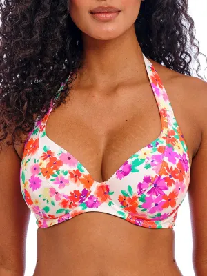 Summer Soul Halterneck Bikini Top - White
