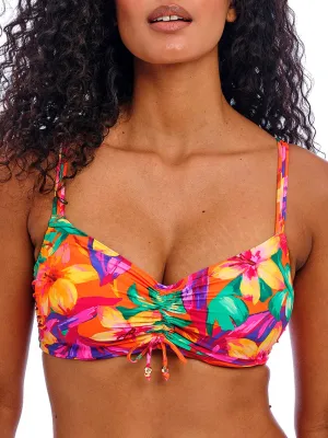 Sun Haze Bralette Bikini Top - Mandarin