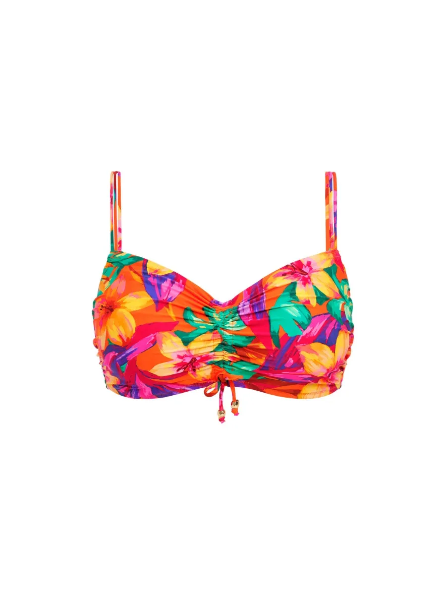 Sun Haze Bralette Bikini Top - Mandarin
