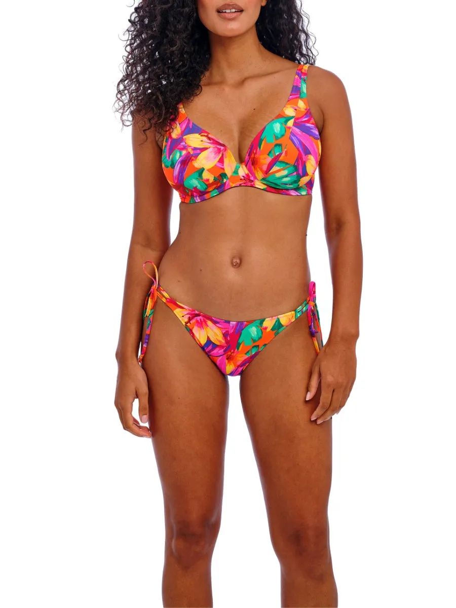Sun Haze High Apex Bikini Top - Mandarin