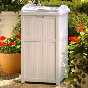 Suncast Trash Hideaway Outdoor Waste Receptacle