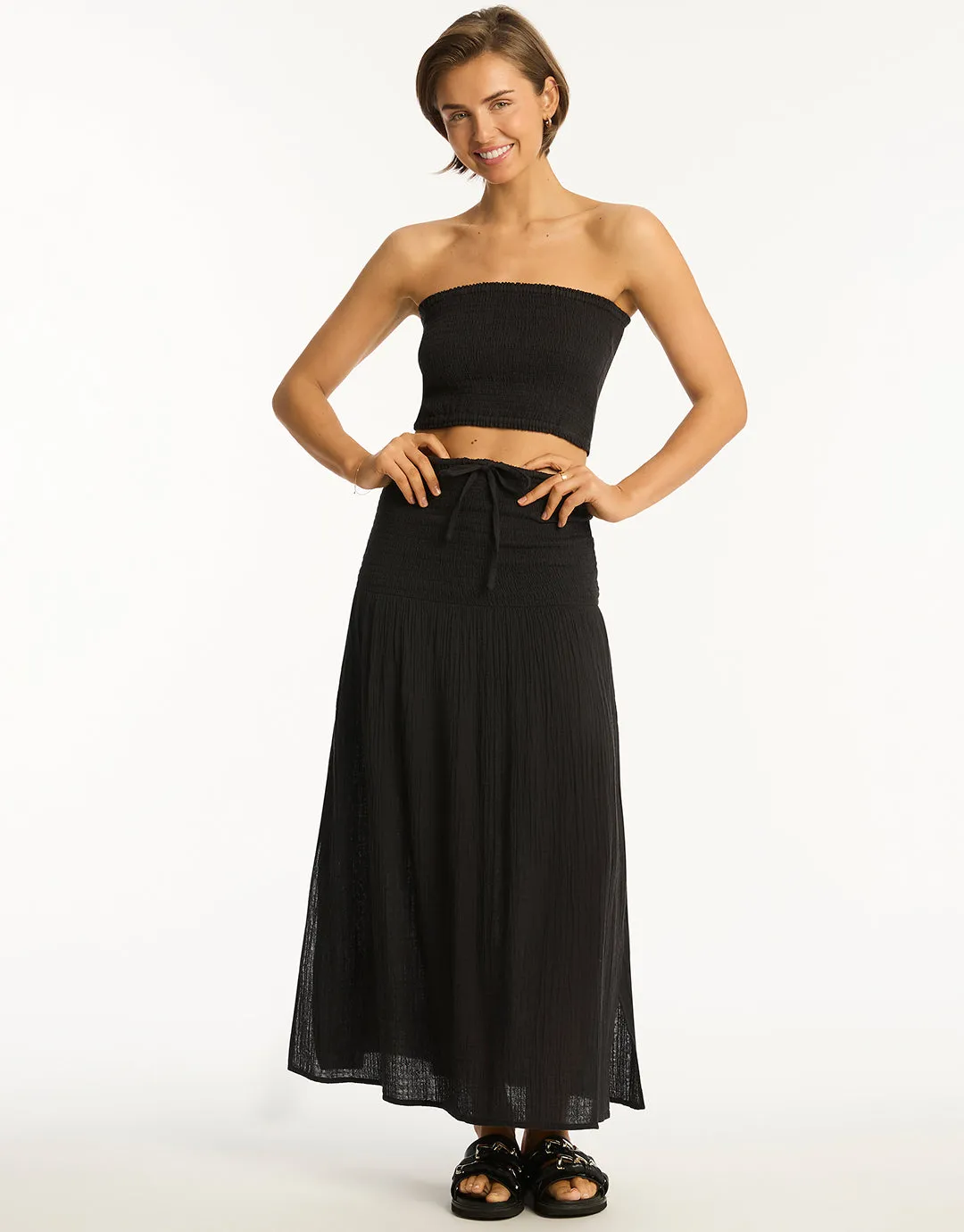 Sunset Beach Skirt - Black