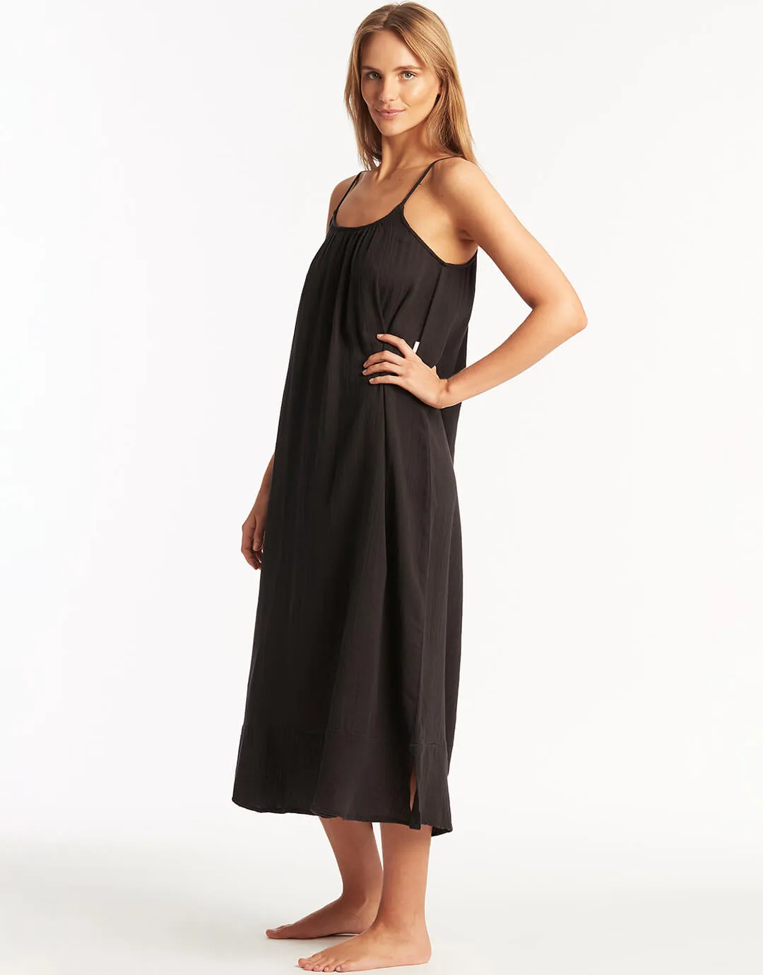 Sunset Sun Dress - Black