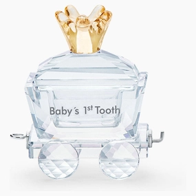Swarovski Baby's 1st Tooth Wagon Decorative Mirror,Home Decor Mirror