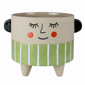 Sweet Face Cachepot, Ceramic - Lrg Vase,Ceramic Vase