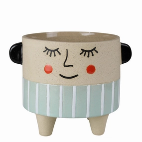 Sweet Face Cachepot, Ceramic - Sm Vase,Ceramic Vase