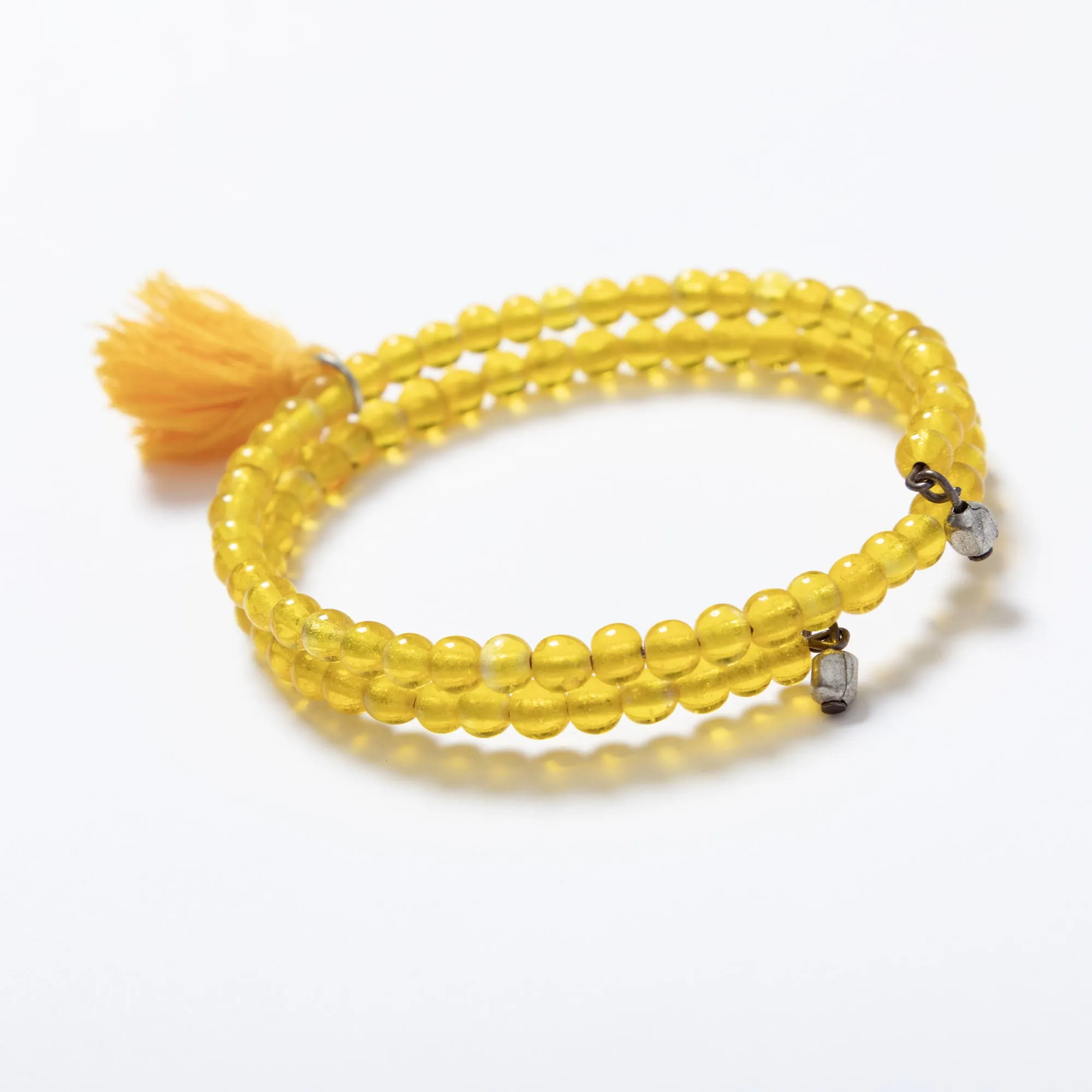 Taj Tassel Glass Bead Bracelet