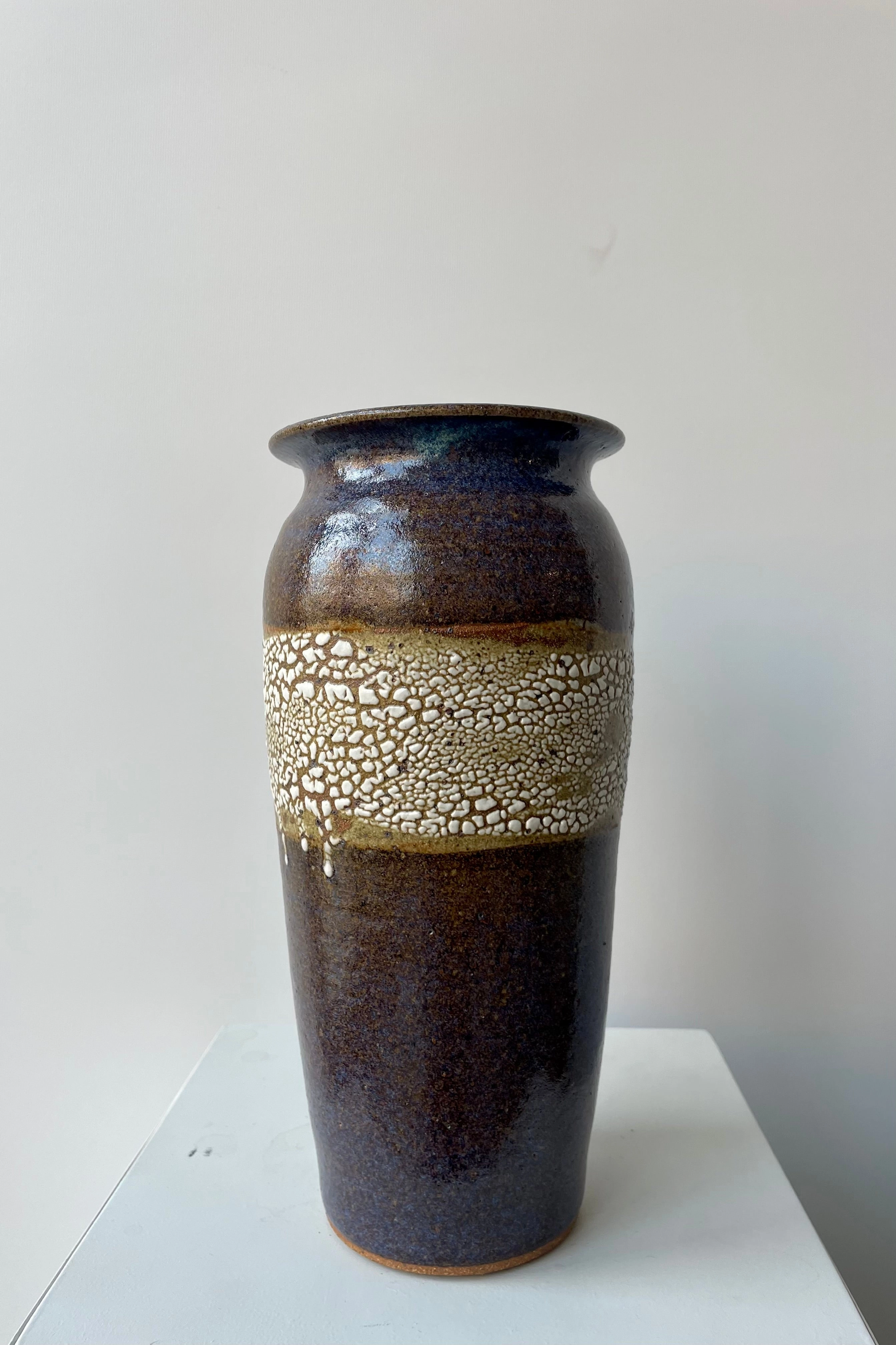 Tall Vase Super Crackle Glaze Medium