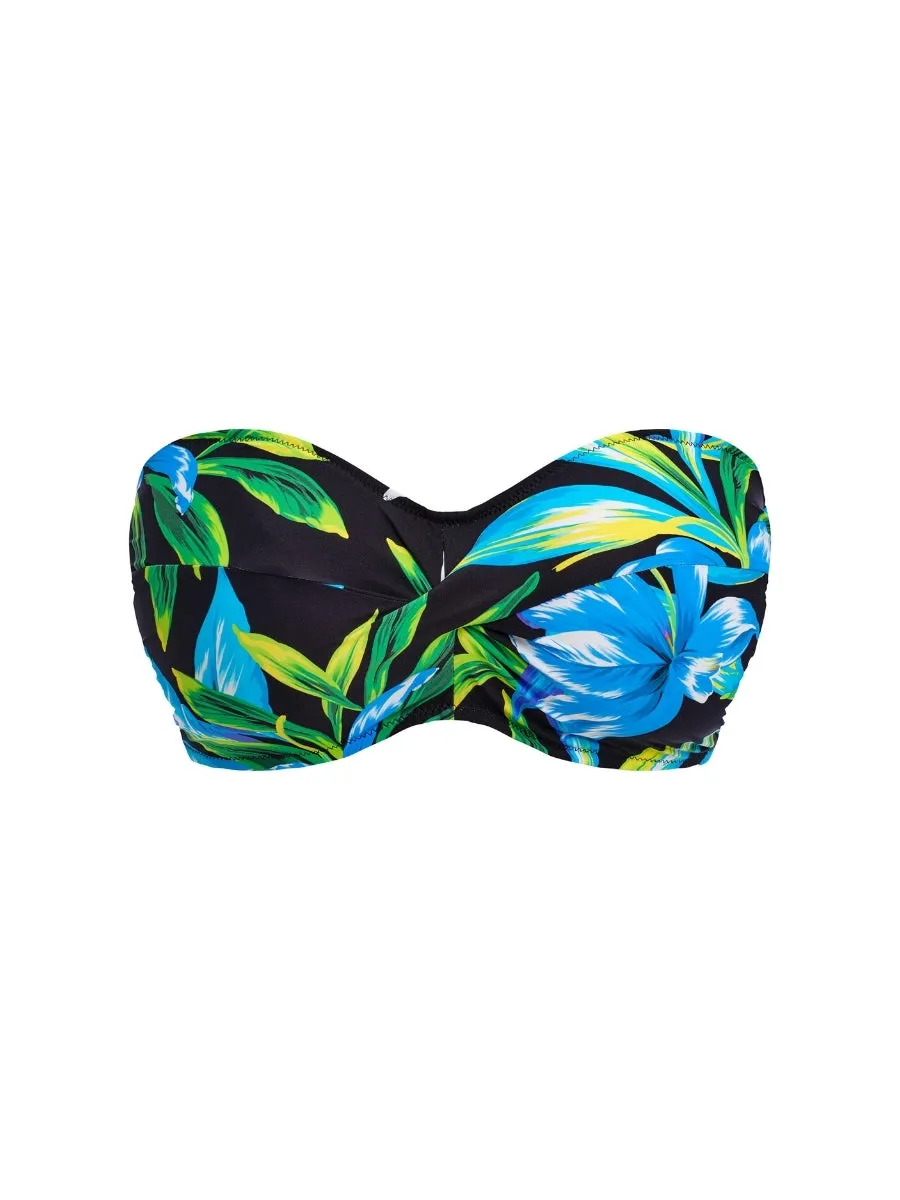 Talm Beach Bandeau Bikini Top - Black