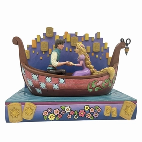 Tangled Boat with LED Lanterns Decorative Mirror,Wall Mirror