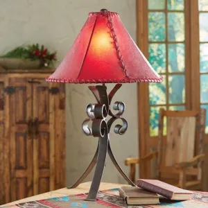 Tate Forged Iron Table Lamp mattress topper, bed base
