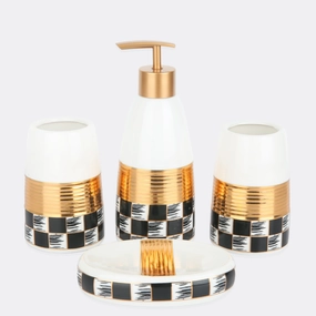 Ternary Bath Set Shower Curtain,Waterproof Curtain