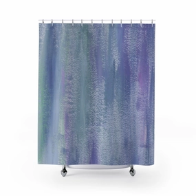 Textured Shower Curtain | Lavender Teal Ombre Lighting,Home Lighting