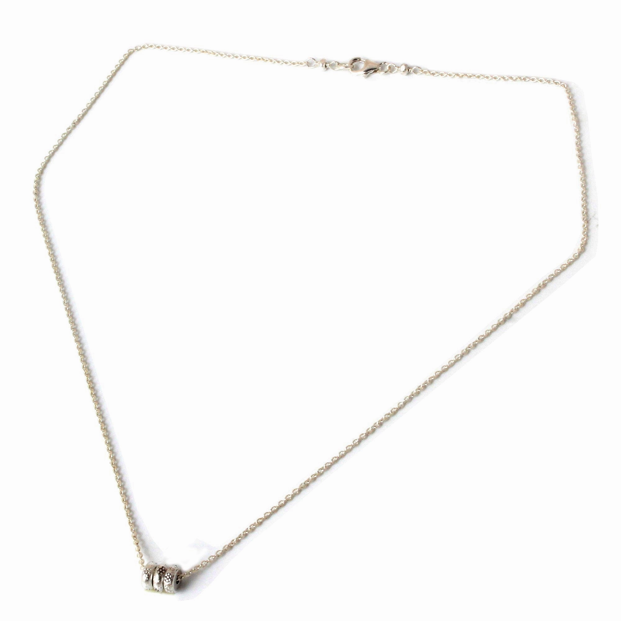 Thai Serenade Fair Trade Floral Sterling Silver Pendant Necklace