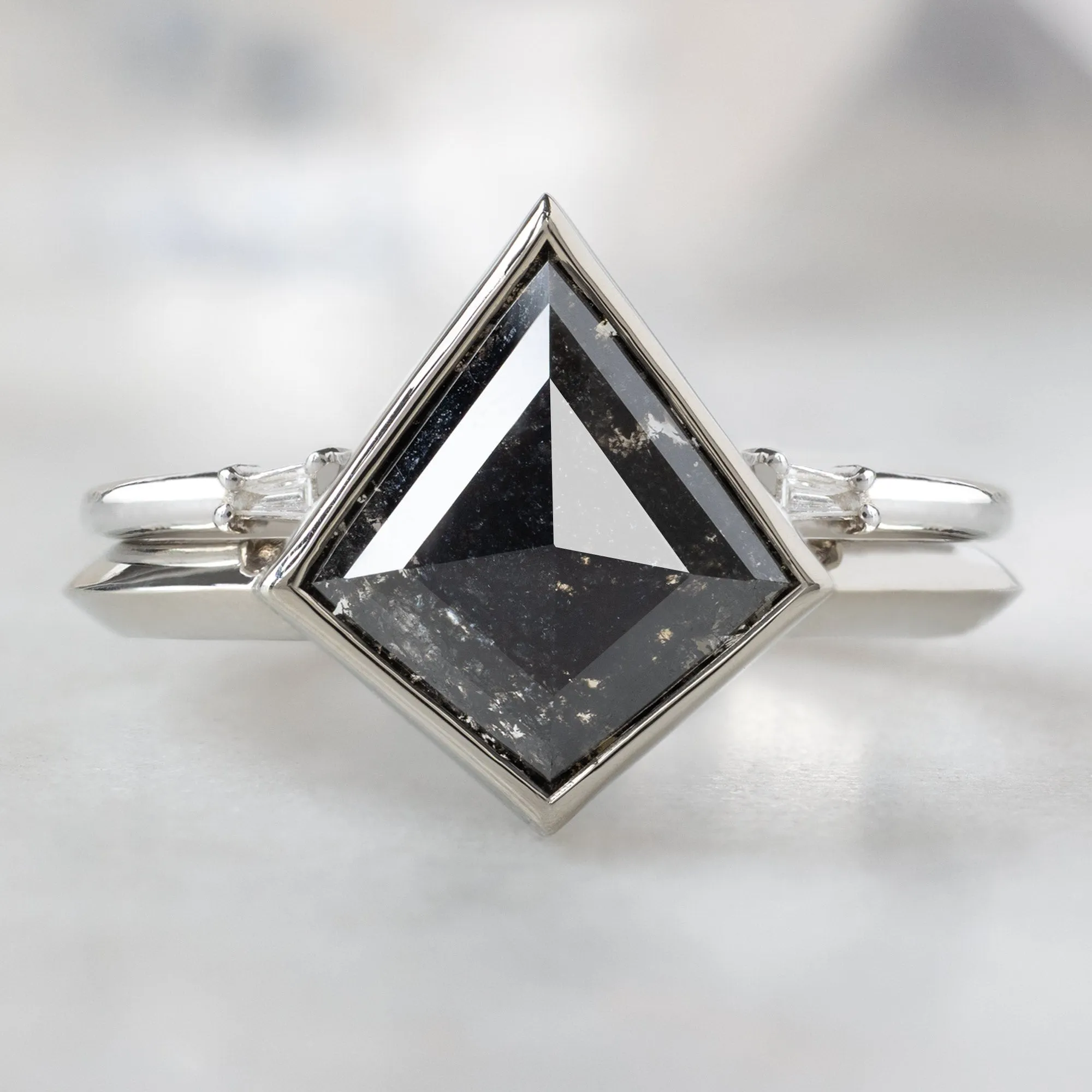 The Hazel Ring | Build Your Own Kite Black Diamond Engagement Ring