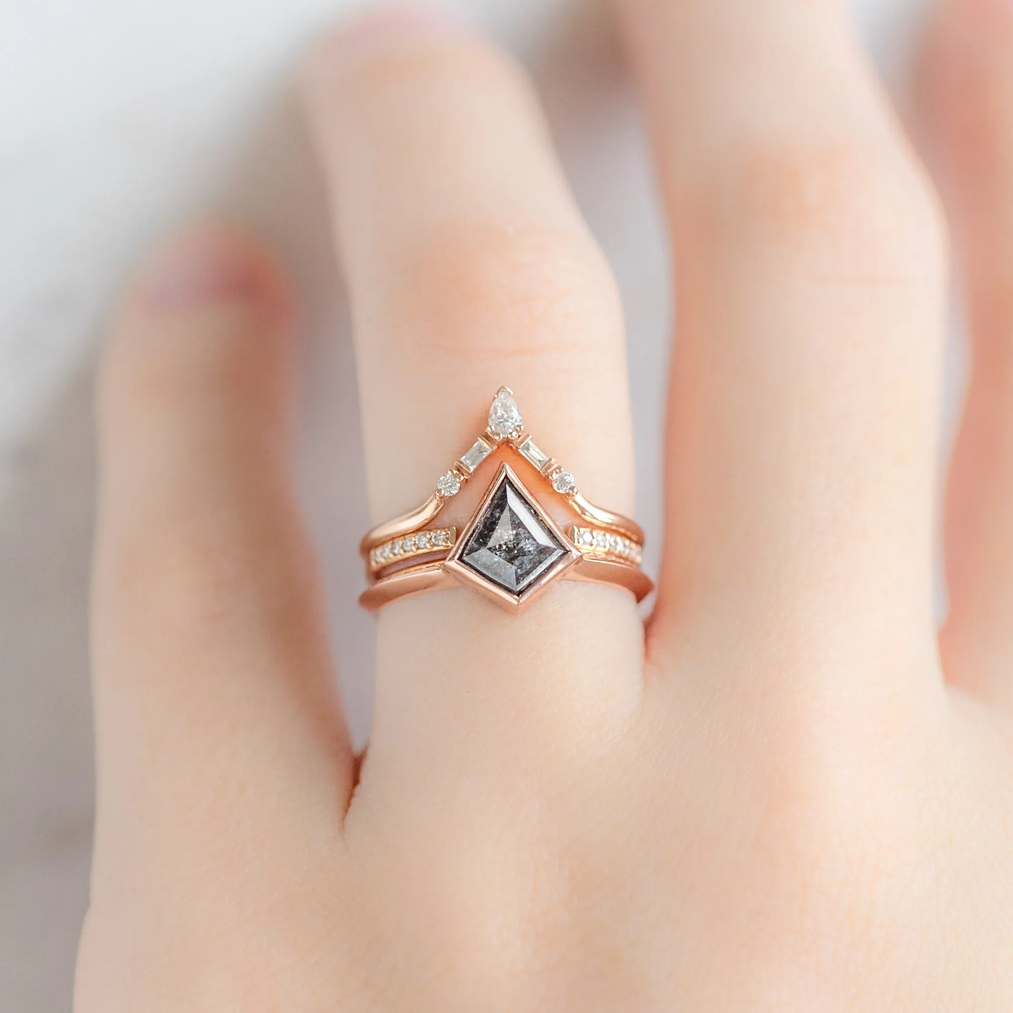 The Hazel Ring | Build Your Own Kite Black Diamond Engagement Ring