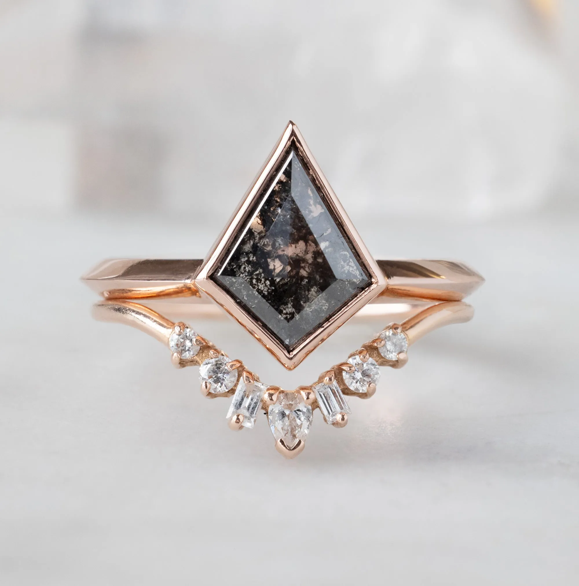 The Hazel Ring | Build Your Own Kite Black Diamond Engagement Ring