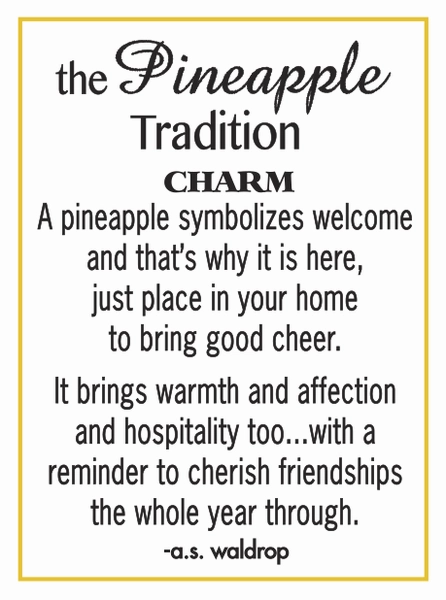 The Pineapple Tradition Token Charm