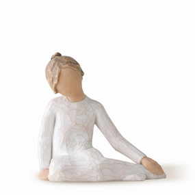 Thoughtful Child Figurine Decorative Mirror,Home Decor Mirror