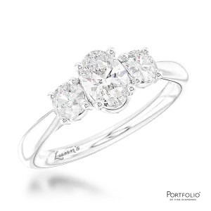 Three Stone 0.20ct E SI Diamond Platinum Ring