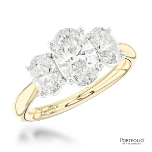 Three Stone 0.70ct D VS2 Diamond Yellow Gold/Platinum Ring