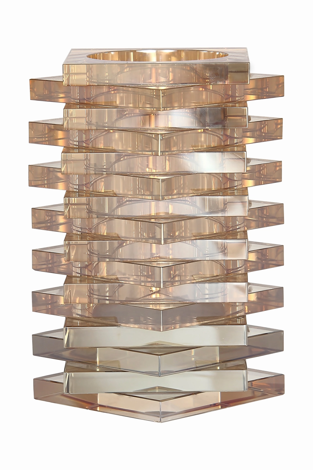 Tiered Crystal Vase | OROA Celia Vase,Glass Vase