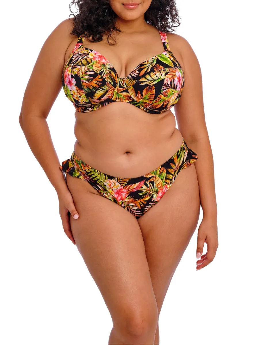 Tiger Valley Plunge Bikini Top - Black