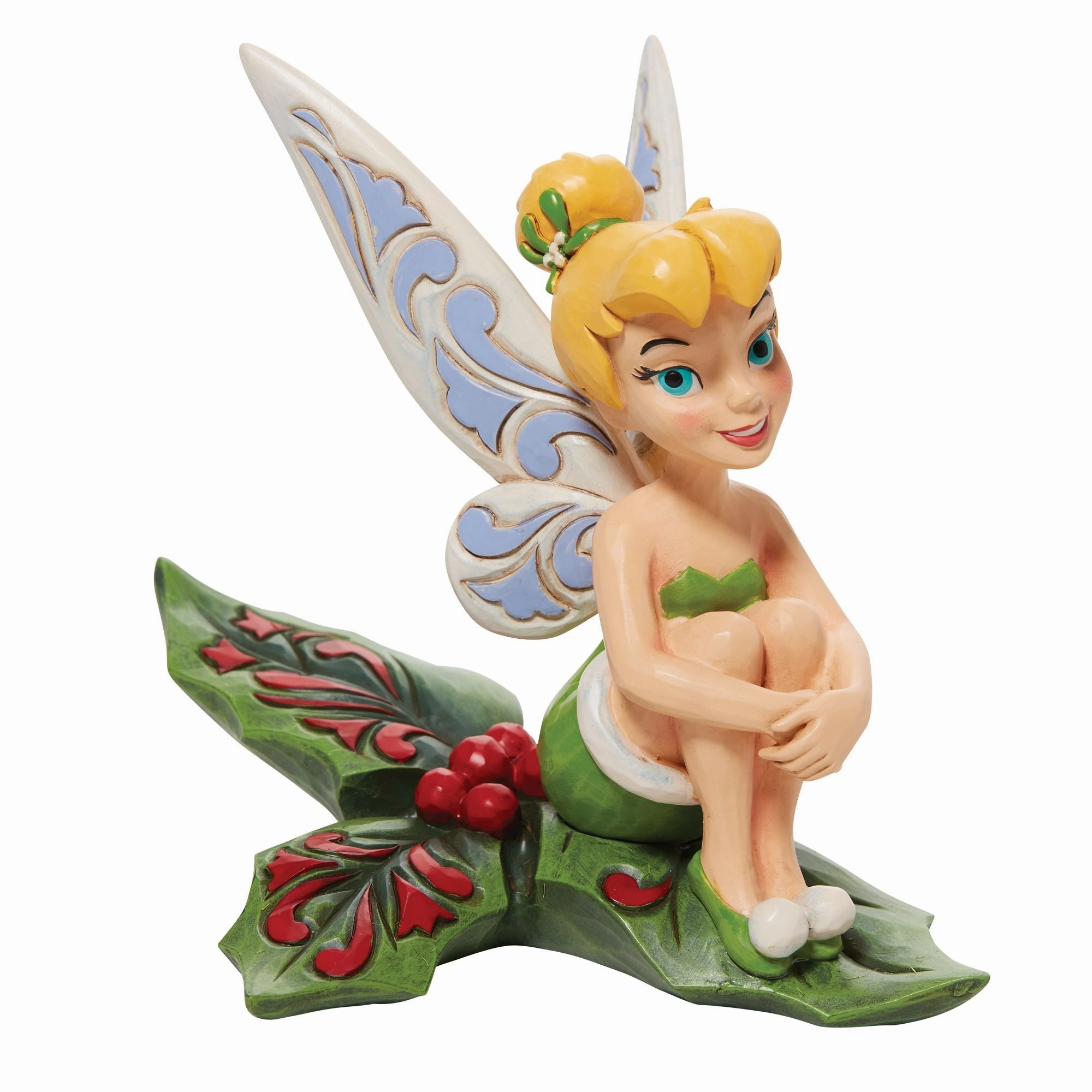 Tinker Bell Sitting on Holly Decorative Mirror,Wall Mirror