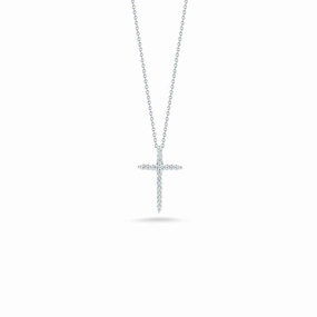 Tiny Treasures Sliver Diamond Cross Pendant