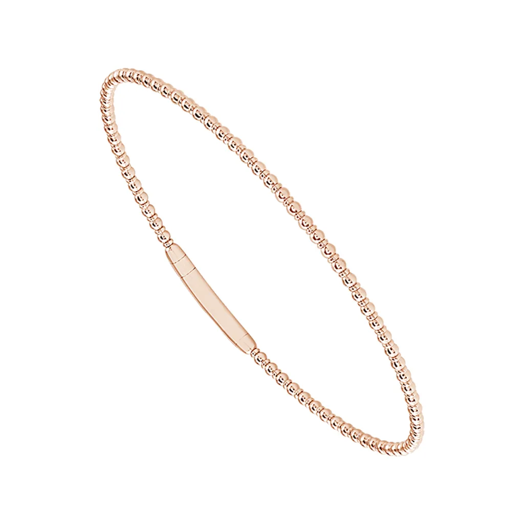 Titanium And 14K Rose Gold Tracer Flexie Bracelet