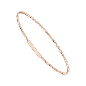 Titanium And 14K Rose Gold Tracer Flexie Bracelet