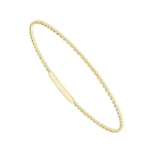 Titanium And 14K Yellow Gold Tracer Flexi Bracelet