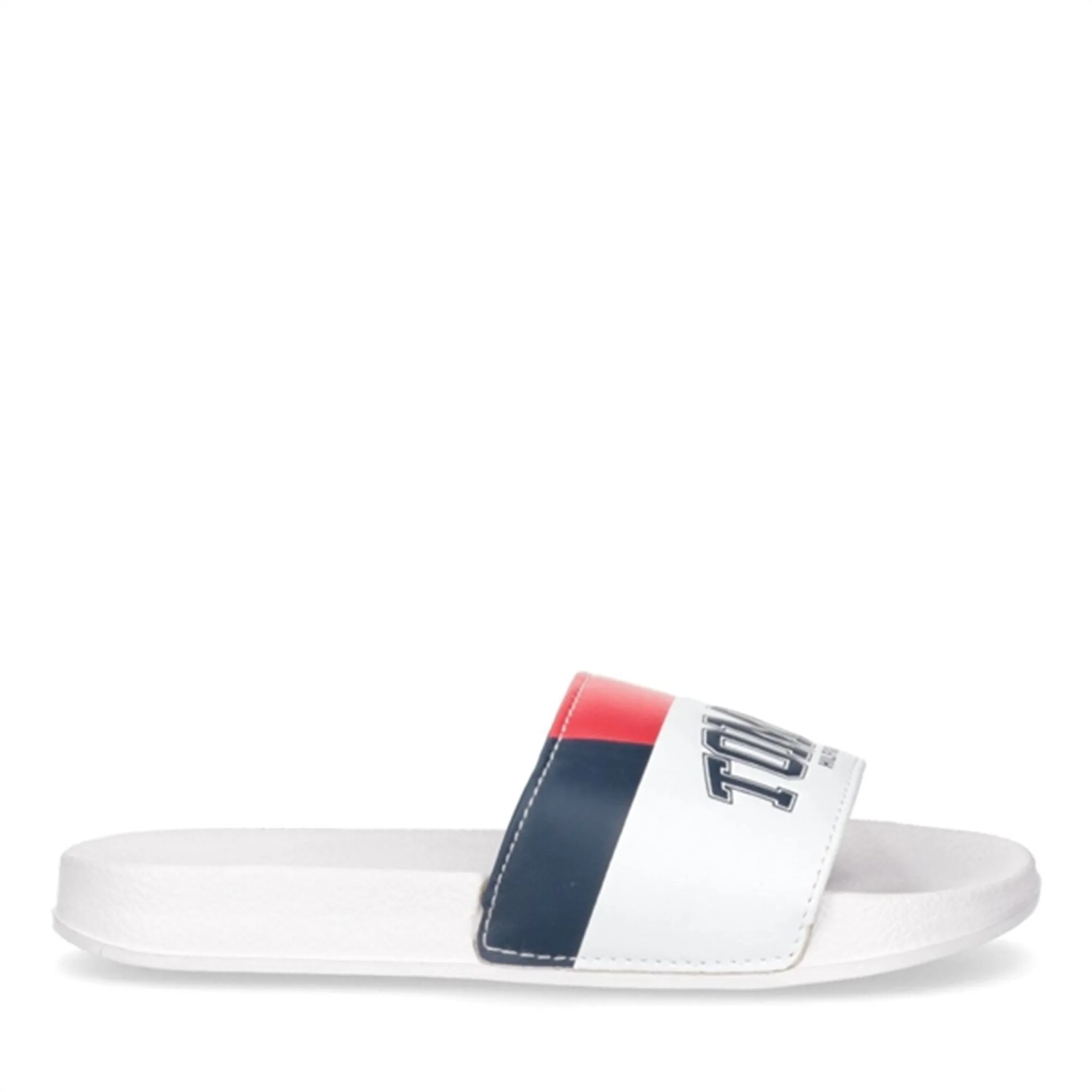 Tommy Hilfiger Varsity Print Pool Slide White