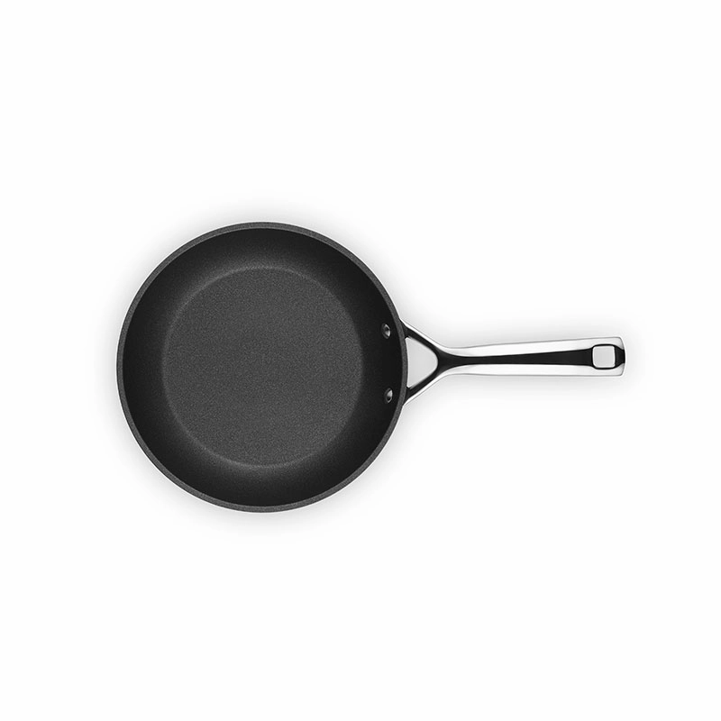 Toughened Non-Stick Shallow Frying Pan, 22cm, Black