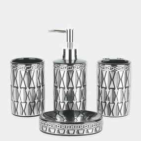 Trinity Bath Set Shower Curtain,Waterproof Curtain