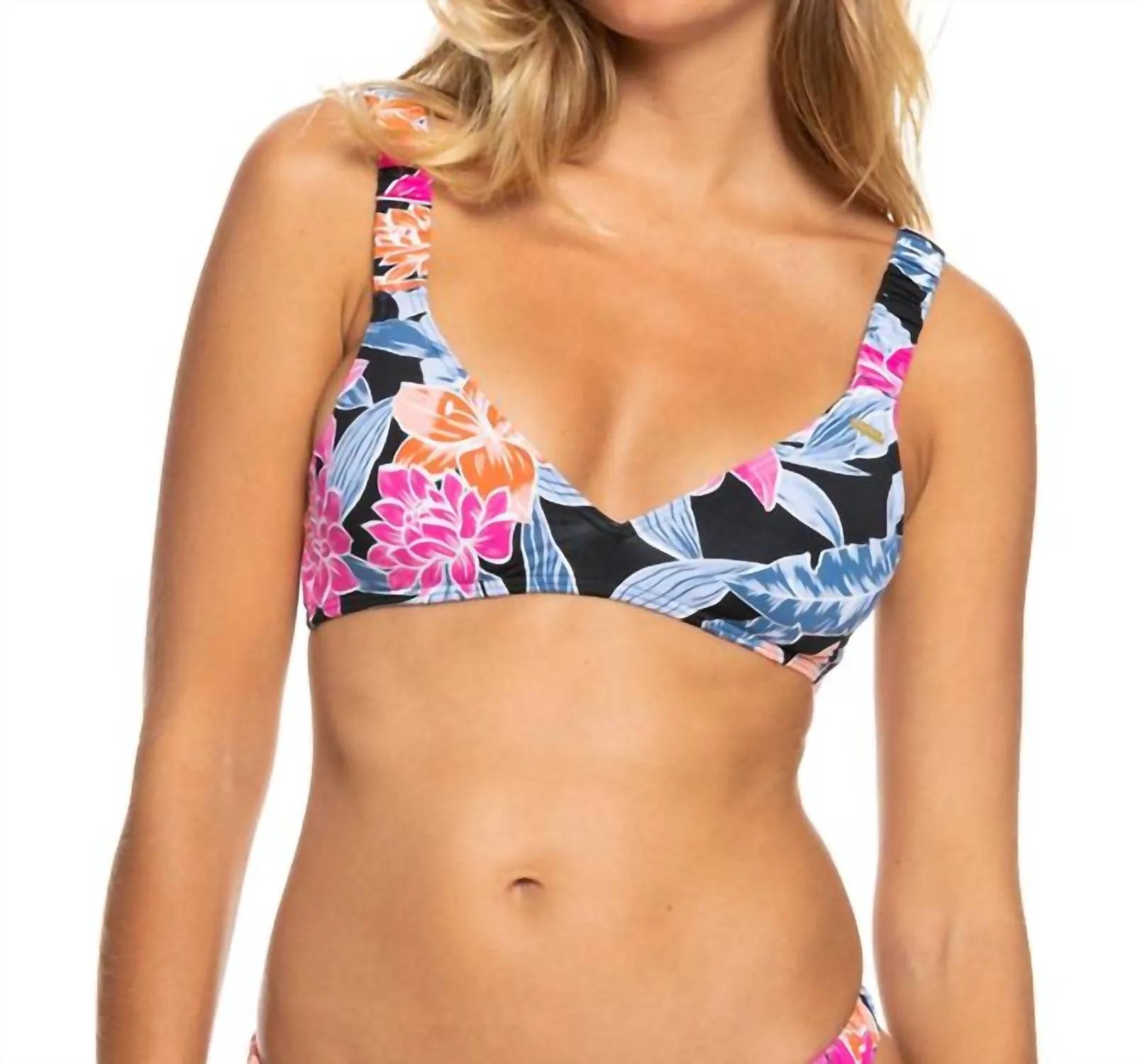 Tropical Oasis Triangle Top In Multi