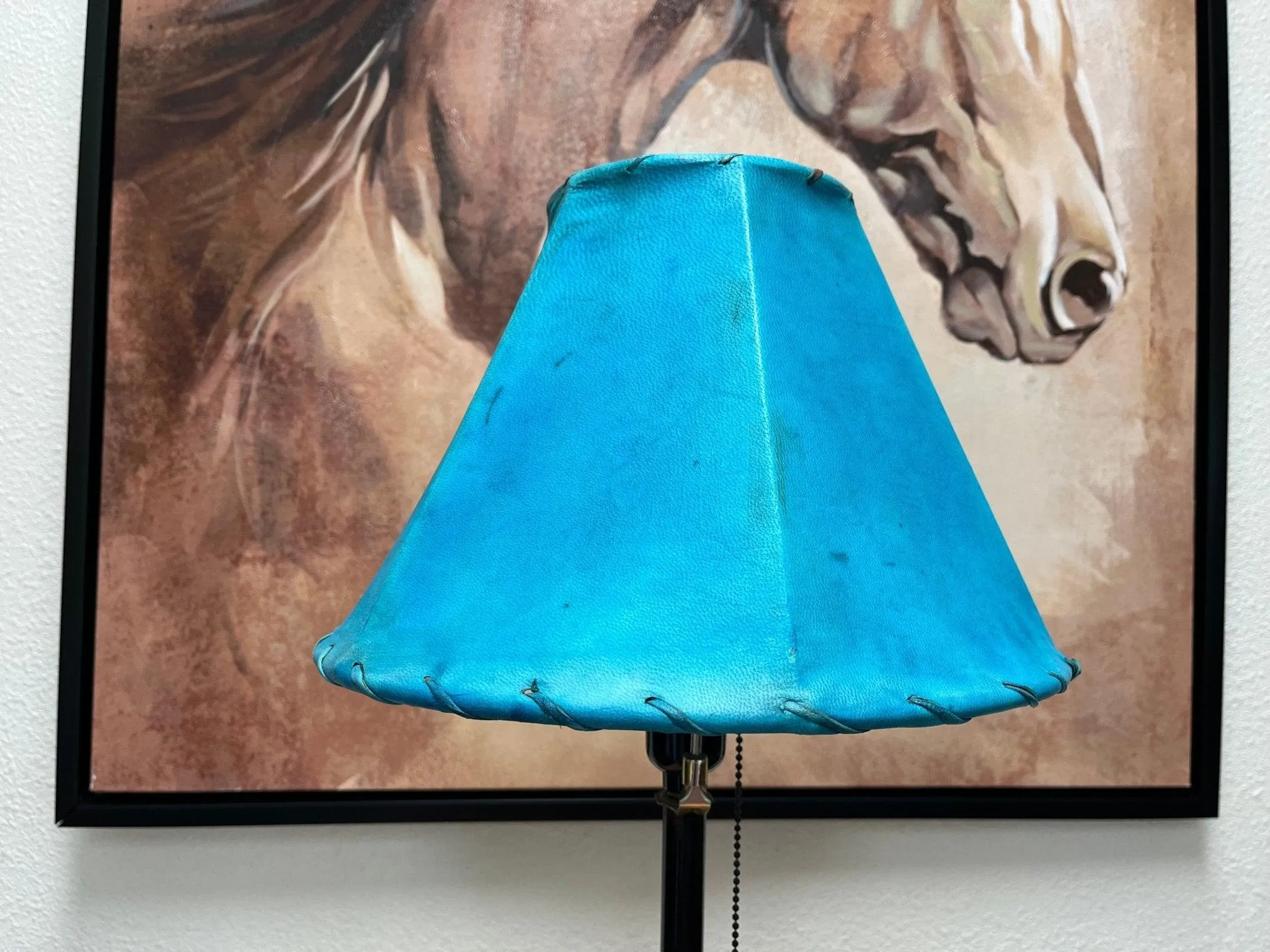 Turquoise Genuine Rawhide Lamp Shades