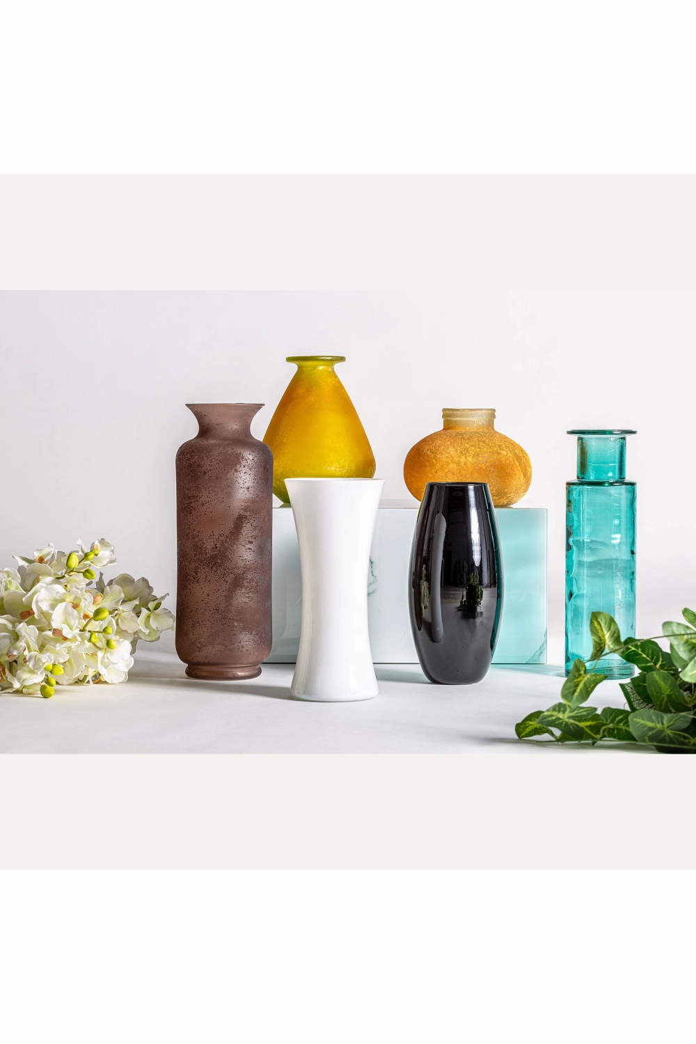 Turquoise Glass Vase | Vical Home Sea