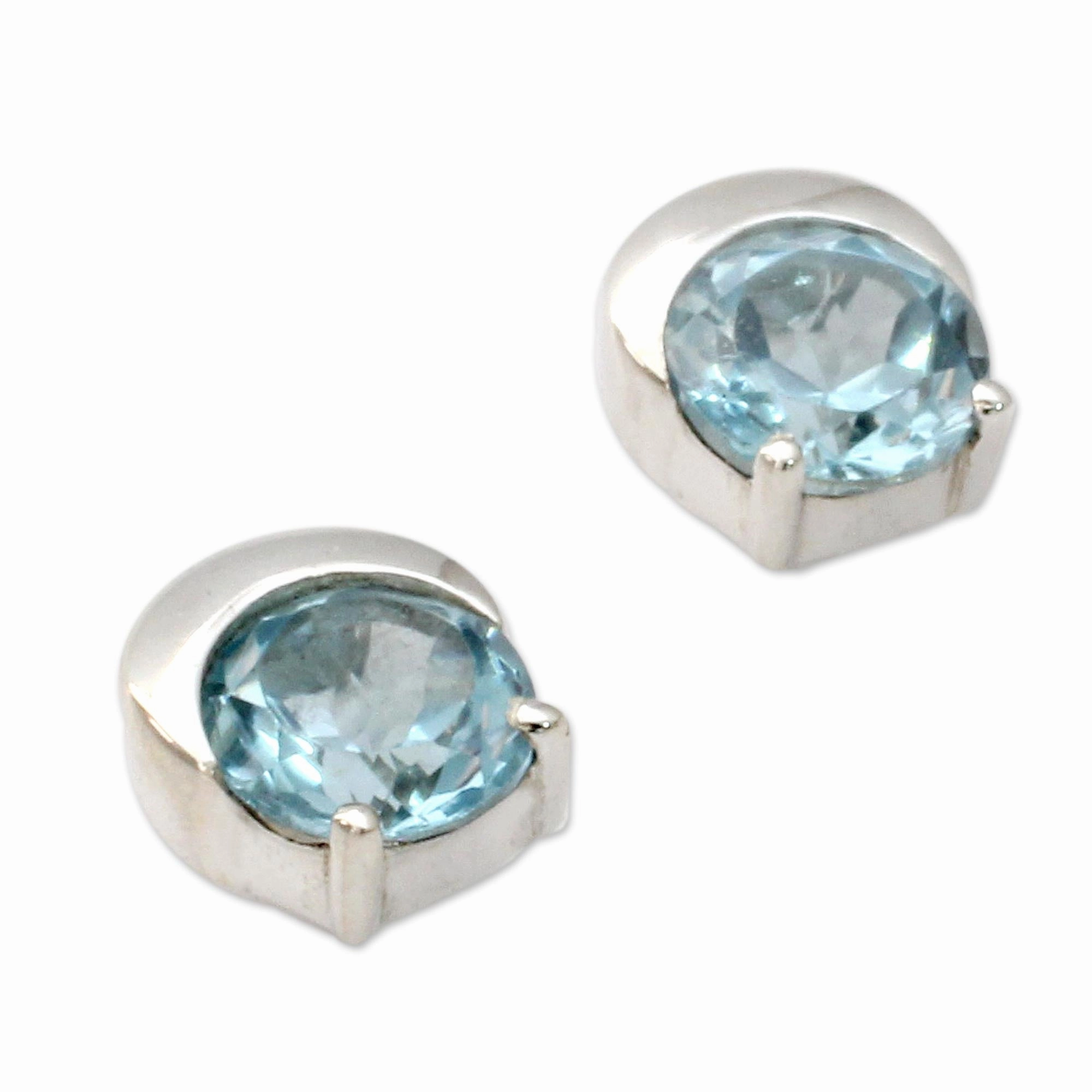 Twinkling Moons Sterling Silver Earrings