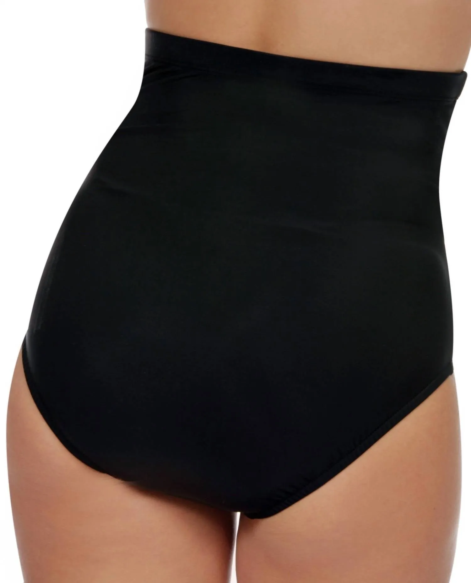 Ultra High Waisted Tankini Bottom In Black