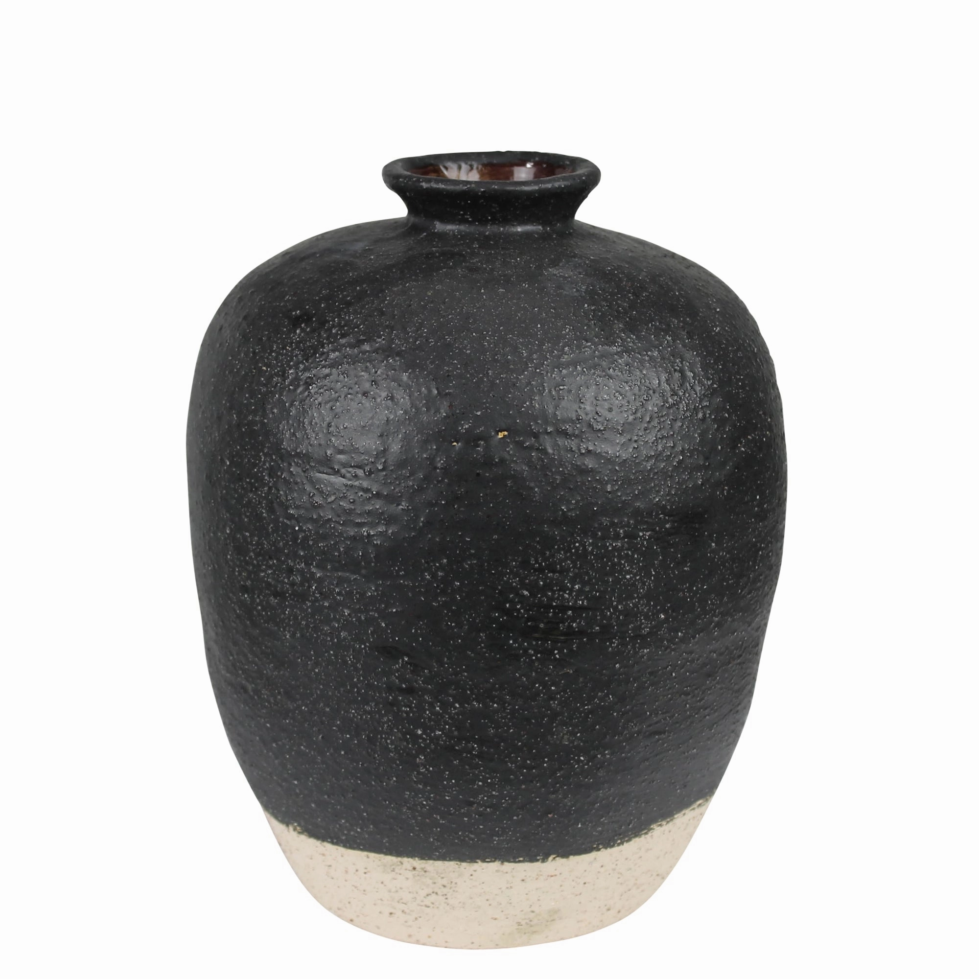 Umbria Vase , Ceramic, Black Vase,Ceramic Vase