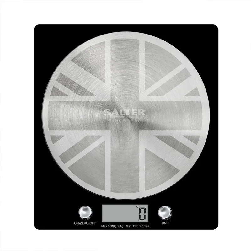 Union Jack Digital Kitchen Scale round coffee table, wooden coffee table