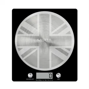 Union Jack Digital Kitchen Scale round coffee table, wooden coffee table