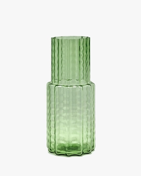 Vase 05 green transparent Waves Vase,Decorative Vase