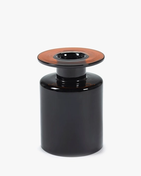 Vase M black/dark brown Wind & fire Vase,Decorative Vase