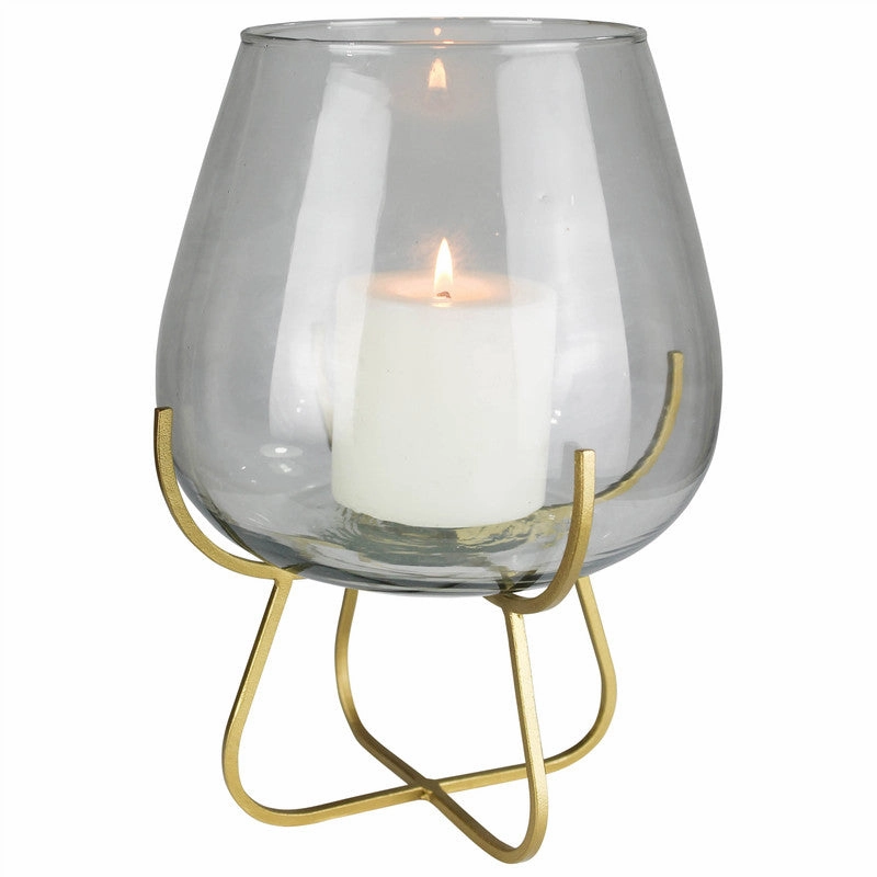 Vella Vase on Gold Stand